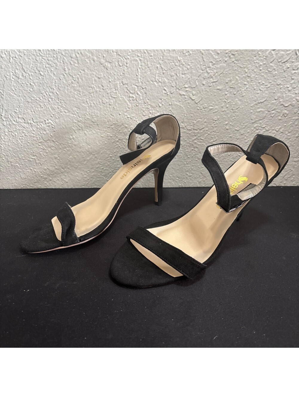 Sheinside Ankle Strap Stiletto Heels Black Size 6.5